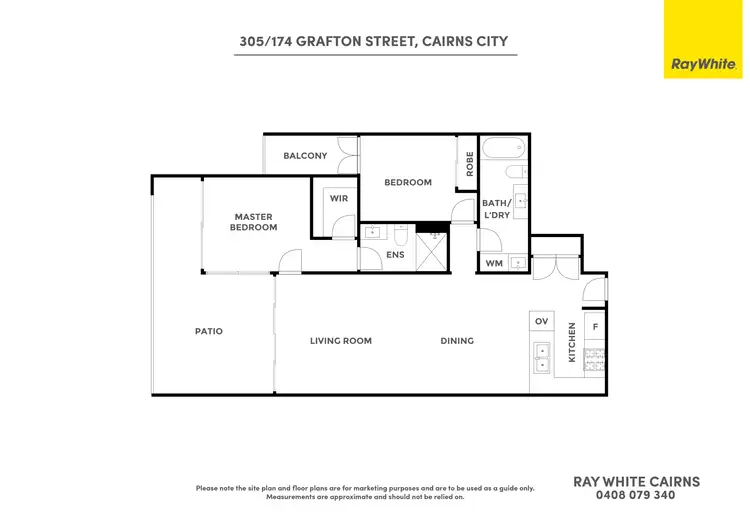 Floorplan of Homely apartment listing, 305/174 Grafton Street, Cairns City QLD 4870