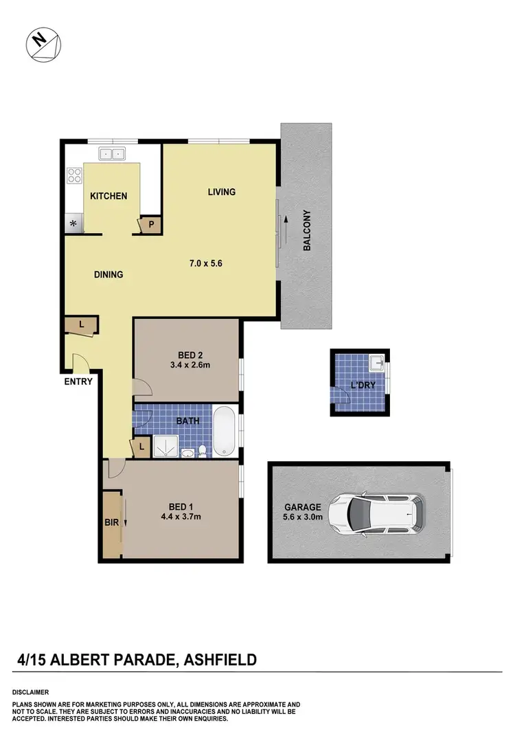 Floorplan of Homely unit listing, 4/15 Albert Parade, Ashfield NSW 2131