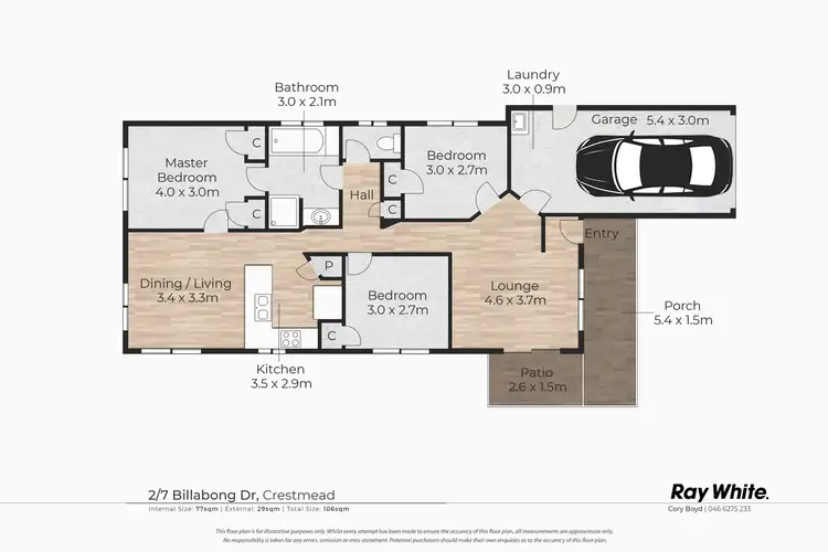 Floorplan of Homely house listing, 2/7 Billabong Drive, Crestmead QLD 4132
