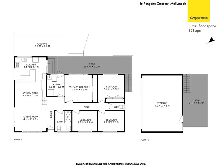 Floorplan of Homely house listing, 16 Pengana Crescent, Mollymook NSW 2539