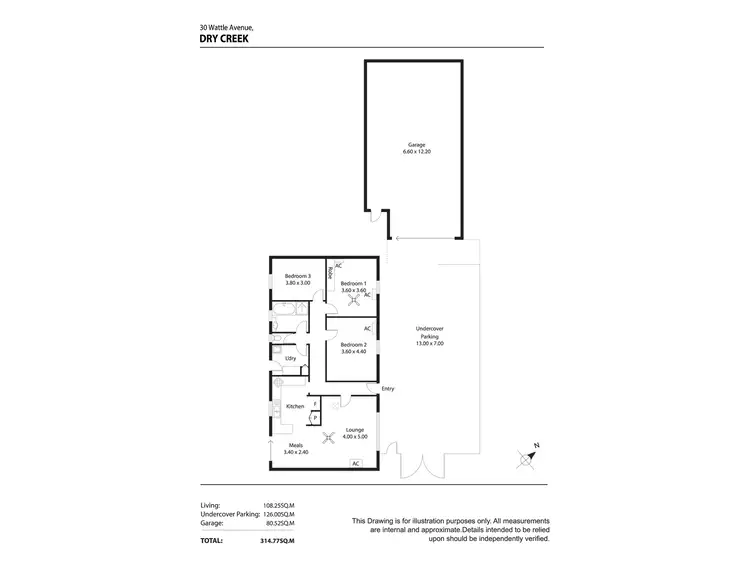 Floorplan of Homely house listing, 30 Wattle Avenue, Dry Creek SA 5094