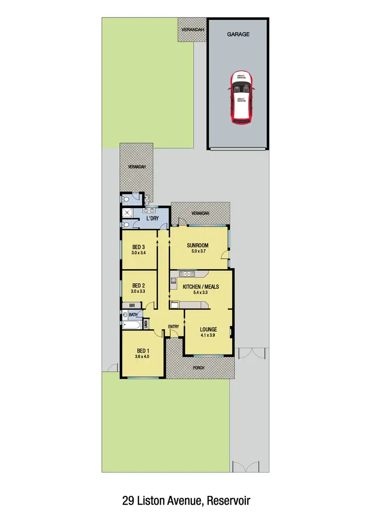 Floorplan of Homely house listing, 29 Liston Avenue, Reservoir VIC 3073