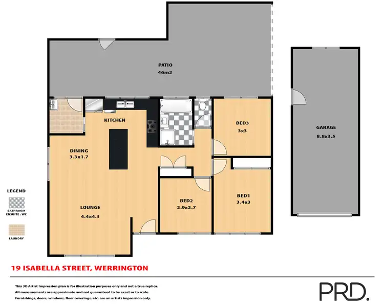 Floorplan of Homely house listing, 19 Isabella Street, Werrington NSW 2747