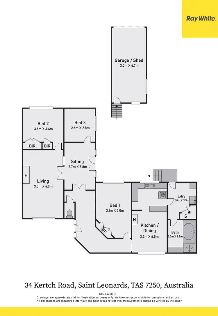 Floorplan of Homely house listing, 34 Kertch Road, St Leonards TAS 7250