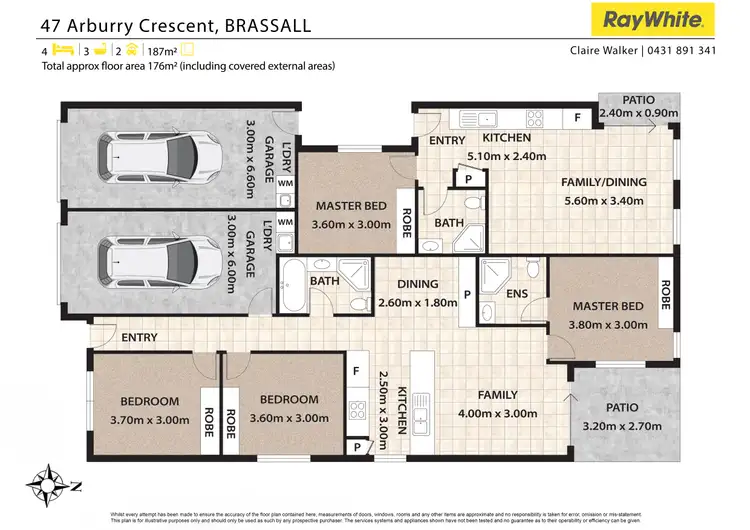 Floorplan of Homely house listing, 1 & 2/47 Arburry Crescent, Brassall QLD 4305
