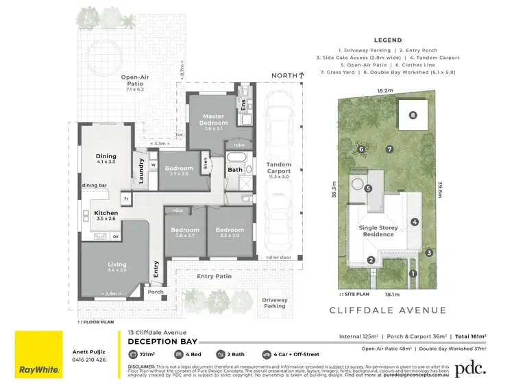 Floorplan of Homely house listing, 13 Cliffdale Avenue, Deception Bay QLD 4508
