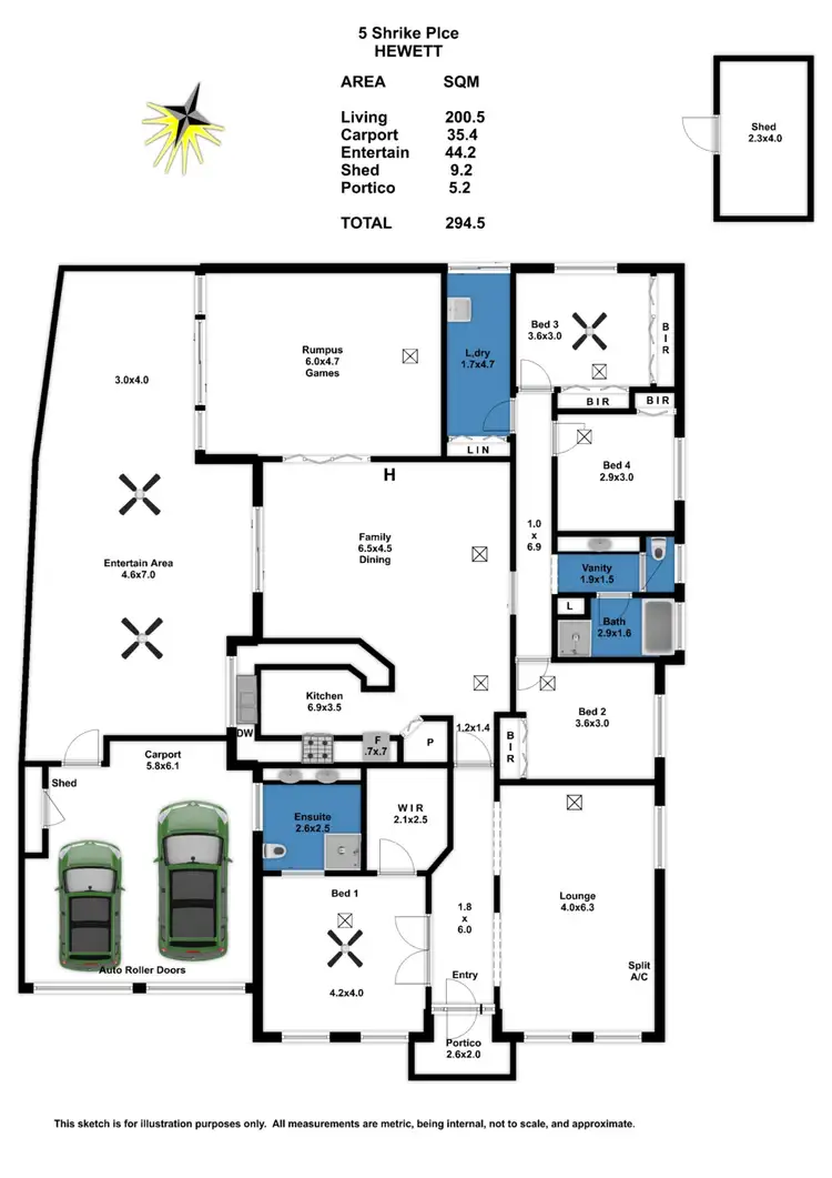 Floorplan of Homely house listing, 5 Shrike Place, Hewett SA 5118
