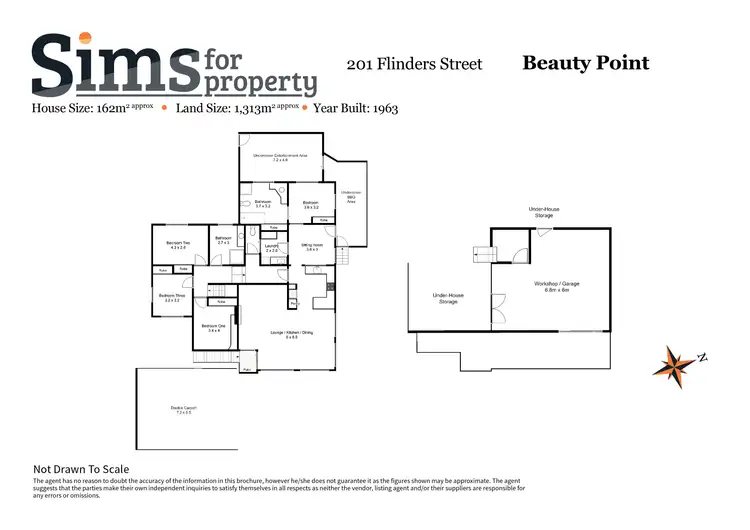 Floorplan of Homely house listing, 201 Flinders Street, Beauty Point TAS 7270