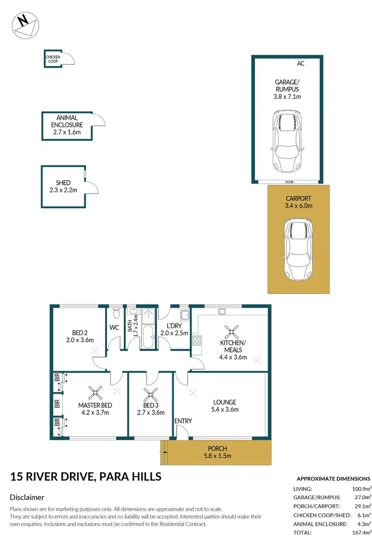 Floorplan of Homely house listing, 15 River Drive, Para Hills SA 5096