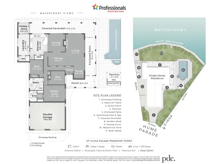 Floorplan of Homely house listing, 47 Hume Parade, Paradise Point QLD 4216