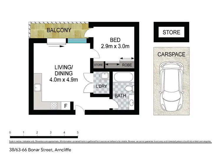 Floorplan of Homely apartment listing, 38/63-69 Bonar Street, Arncliffe NSW 2205