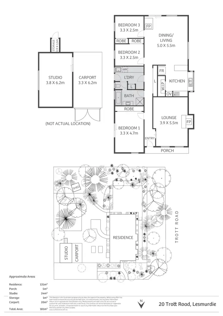 Floorplan of Homely house listing, 20 Trott Road, Lesmurdie WA 6076