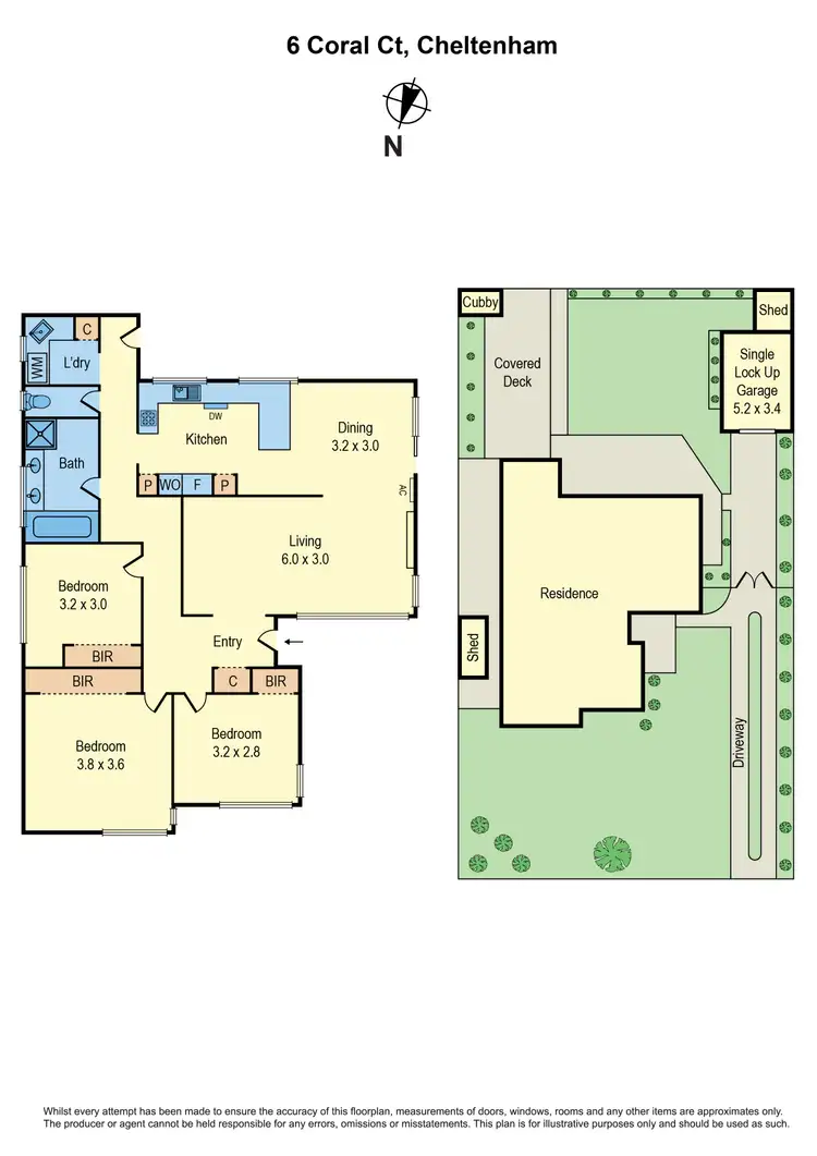 Floorplan of Homely house listing, 6 Coral Court, Cheltenham VIC 3192