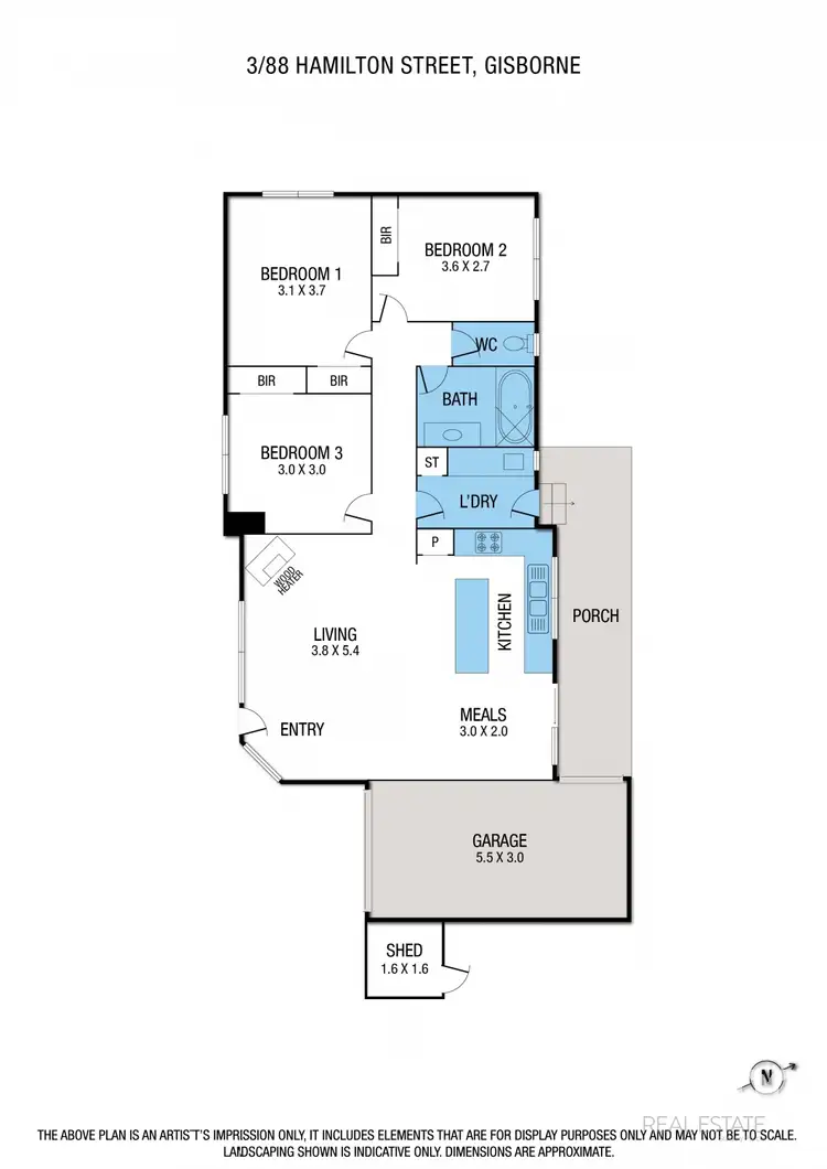 Floorplan of Homely house listing, 3/88 Hamilton Street, Gisborne VIC 3437