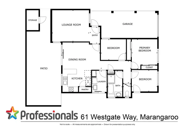 Floorplan of Homely villa listing, 61 Westgate Way, Marangaroo WA 6064