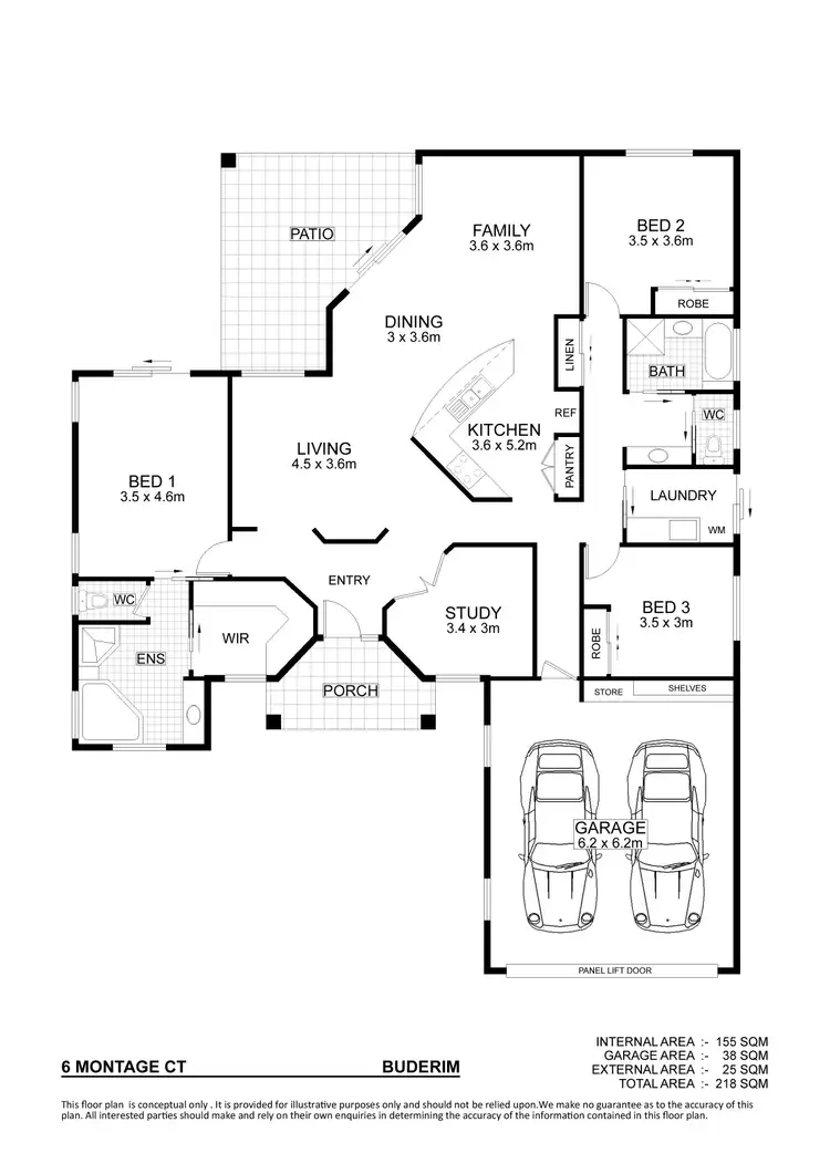 Floorplan of Homely house listing, 6 Montage Court, Buderim QLD 4556