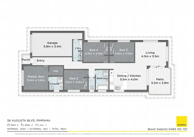 Floorplan of Homely house listing, 56 Augusta Boulevard, Pimpama QLD 4209