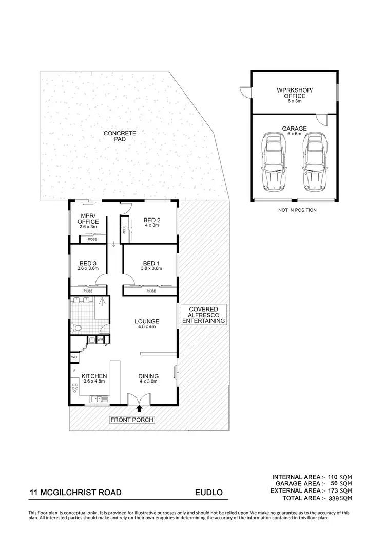 Floorplan of Homely house listing, 11 McGilchrist Road, Eudlo QLD 4554