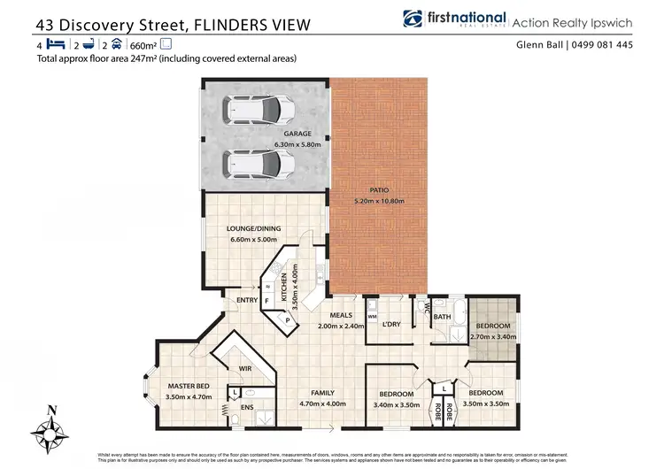 Floorplan of Homely house listing, 43 Discovery Street, Flinders View QLD 4305