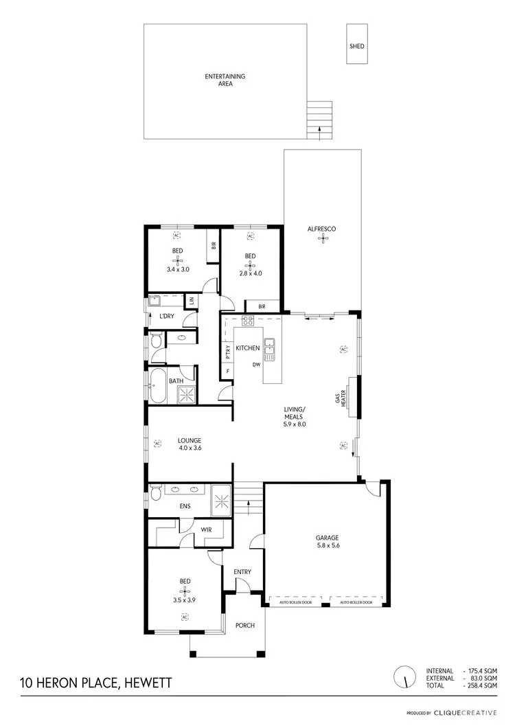 Floorplan of Homely house listing, 10 Heron Place, Hewett SA 5118