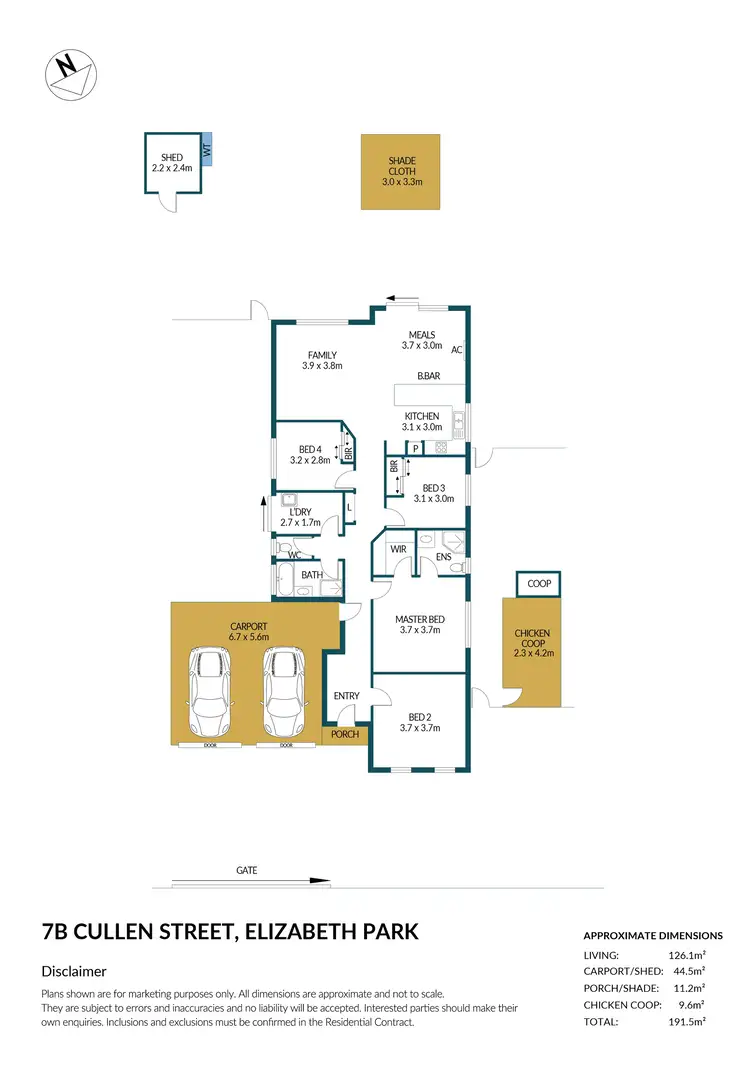 Floorplan of Homely house listing, 7B Cullen Street, Elizabeth Park SA 5113