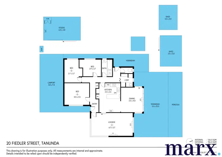 Floorplan of Homely house listing, 20 Fiedler Street, Tanunda SA 5352