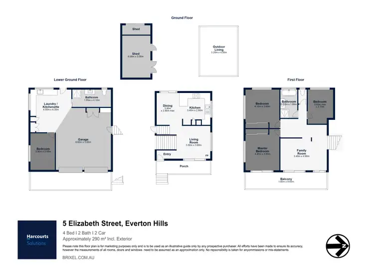 Floorplan of Homely house listing, 5 Elizabeth Street, Everton Hills QLD 4053