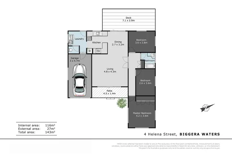 Floorplan of Homely house listing, 4 Helena Street, Biggera Waters QLD 4216
