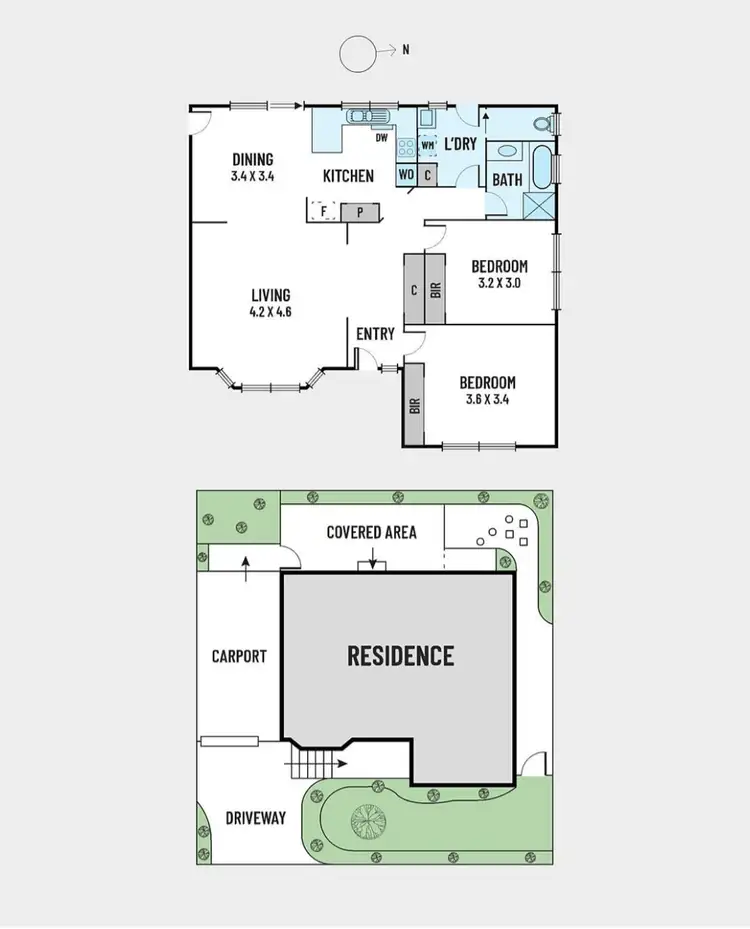 Floorplan of Homely unit listing, 2/131 Greensborough Road, Macleod VIC 3085