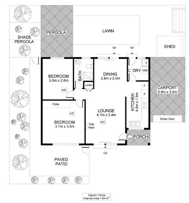 Floorplan of Homely house listing, 3/40 Barnes Avenue, Marleston SA 5033