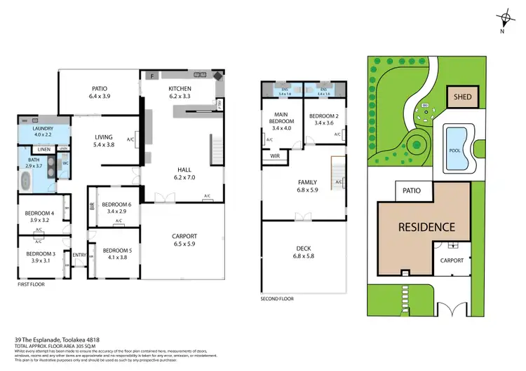 Floorplan of Homely house listing, 39 The Esplanade, Toolakea QLD 4818