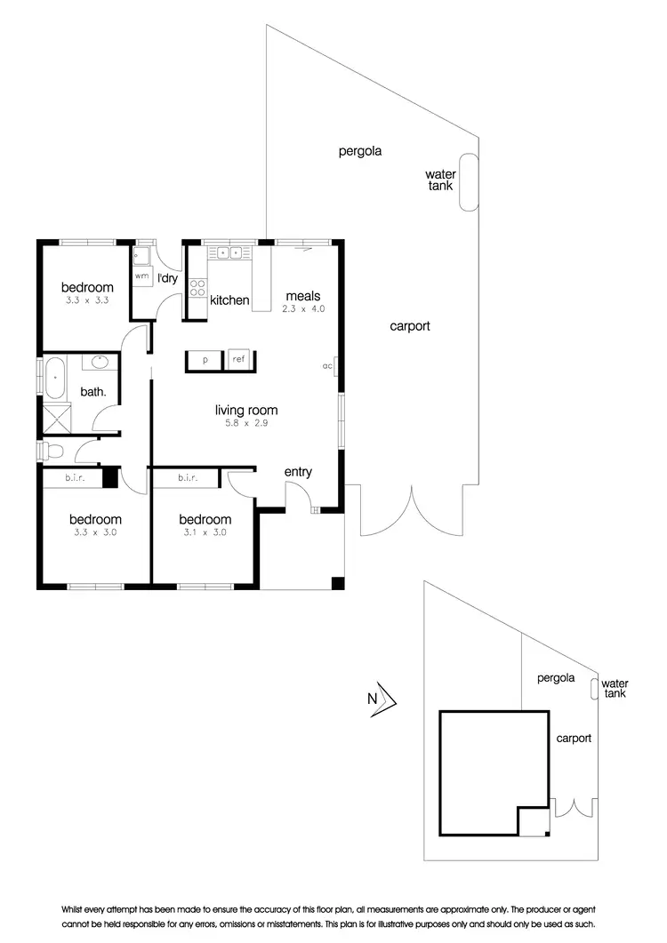 Floorplan of Homely unit listing, 2/2 Millers Road, Brooklyn VIC 3012
