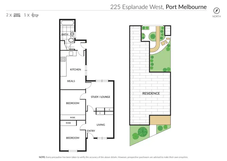Floorplan of Homely house listing, 225 Esplanade West, Port Melbourne VIC 3207