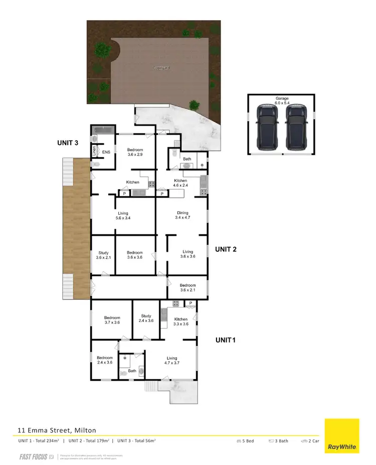 Floorplan of Homely block of units listing, 11 Emma Street, Milton QLD 4064