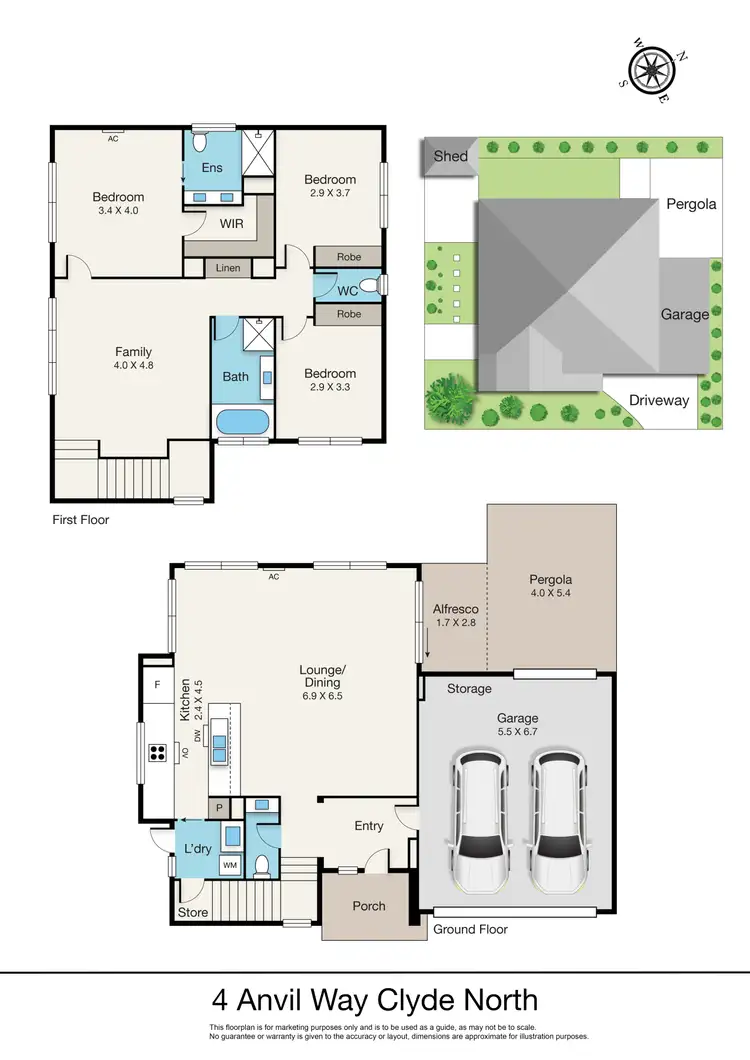 Floorplan of Homely house listing, 4 Anvil Way, Clyde North VIC 3978