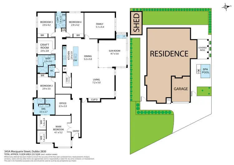 Floorplan of Homely house listing, 345A Macquarie Street, Dubbo NSW 2830