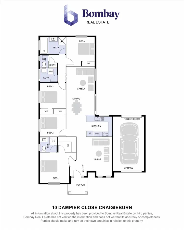 Floorplan of Homely house listing, 10 Dampier Close, Craigieburn VIC 3064