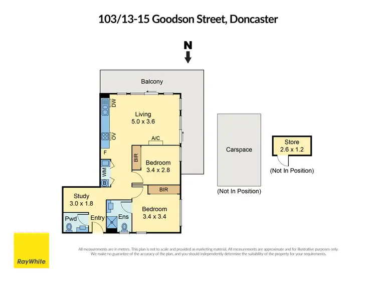 Floorplan of Homely apartment listing, 103/13-15 Goodson Street, Doncaster VIC 3108
