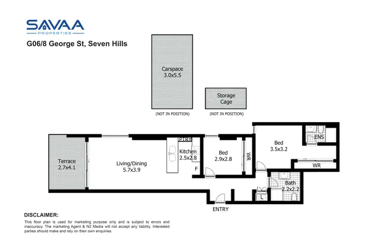 Floorplan of Homely apartment listing, G06/8 George Street, Seven Hills NSW 2147