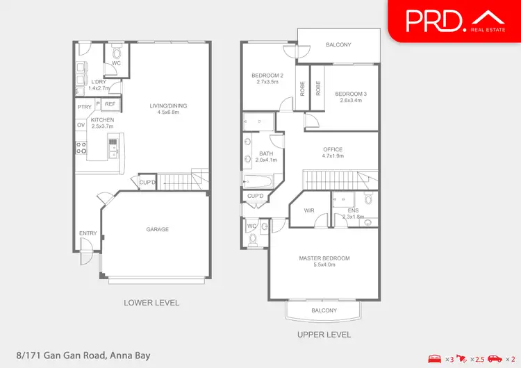 Floorplan of Homely townhouse listing, 8/171 Gan Gan Road, Anna Bay NSW 2316