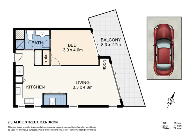 Floorplan of Homely unit listing, 9/8 Alice Street, Kedron QLD 4031
