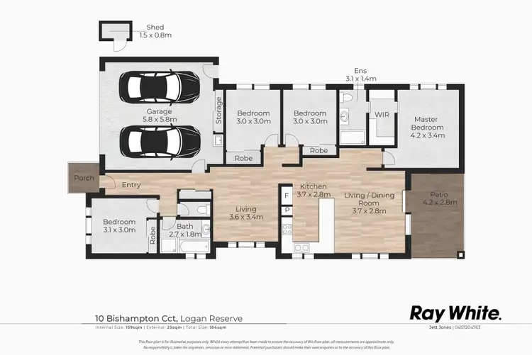 Floorplan of Homely house listing, 10 Bishampton Circuit, Logan Reserve QLD 4133
