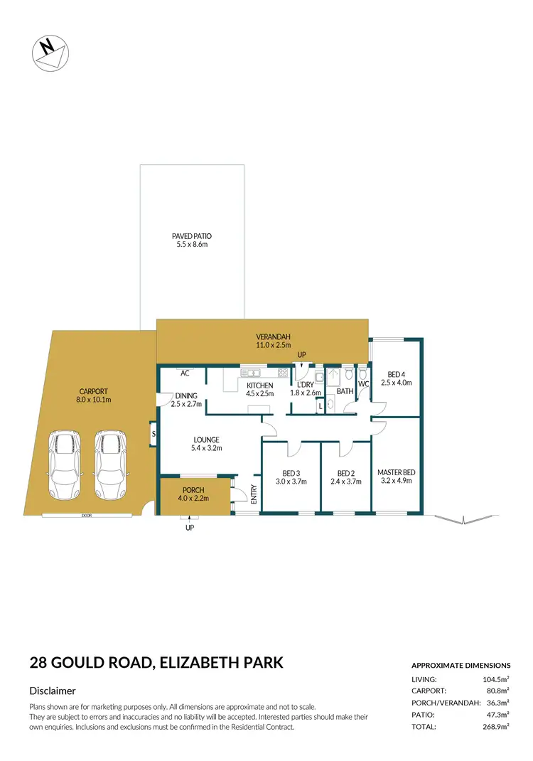 Floorplan of Homely house listing, 28 Gould Road, Elizabeth Park SA 5113