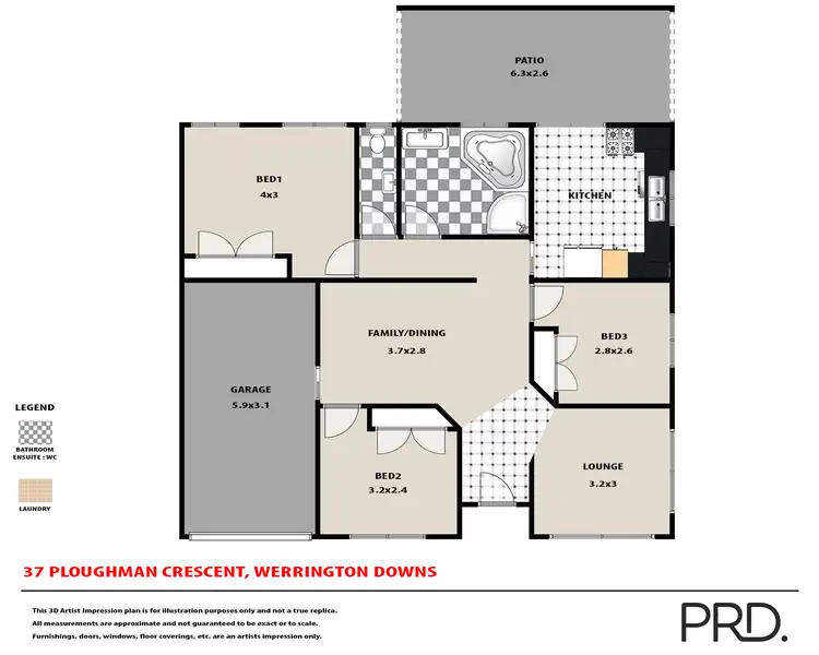 Floorplan of Homely house listing, 37 Ploughman Crescent, Werrington Downs NSW 2747