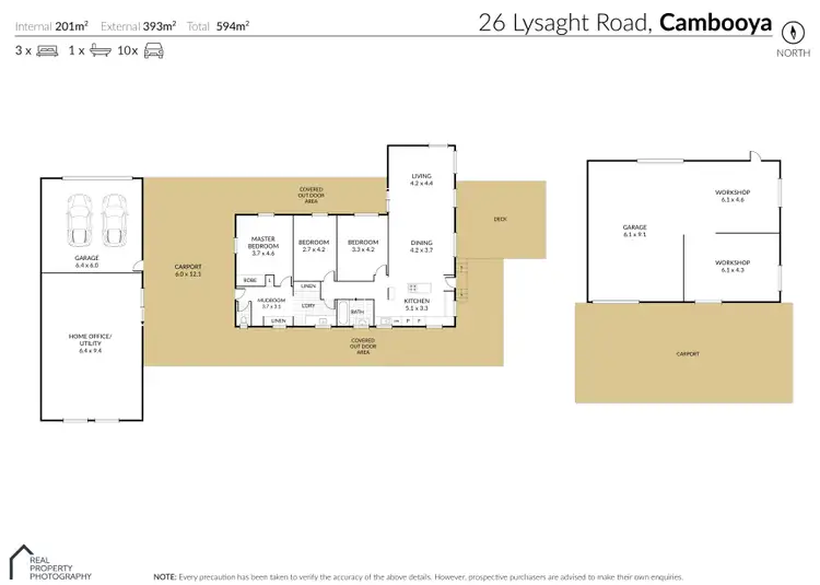Floorplan of Homely rural property listing, 26 Lysaght Road, Cambooya QLD 4358