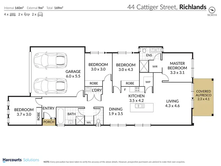 Floorplan of Homely house listing, 44 Cattiger Street, Richlands QLD 4077