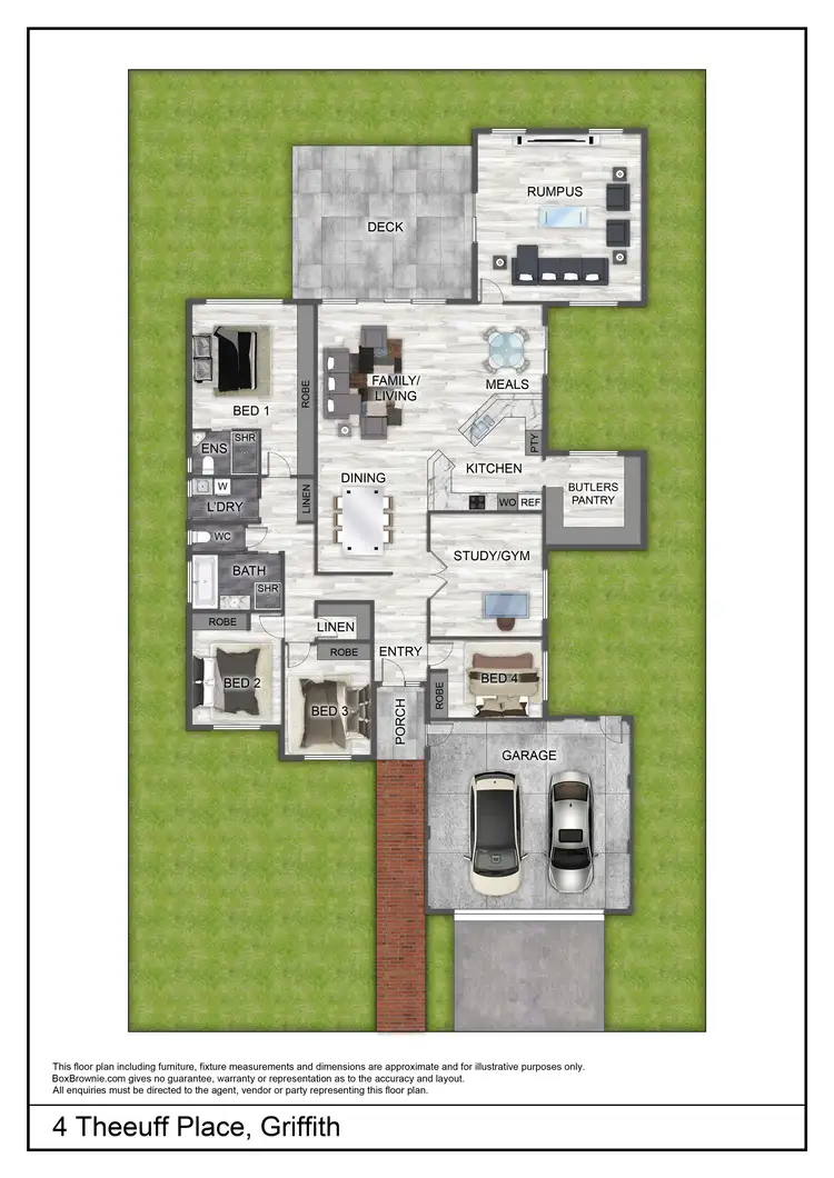 Floorplan of Homely house listing, 4 Theeuff Place, Griffith NSW 2680