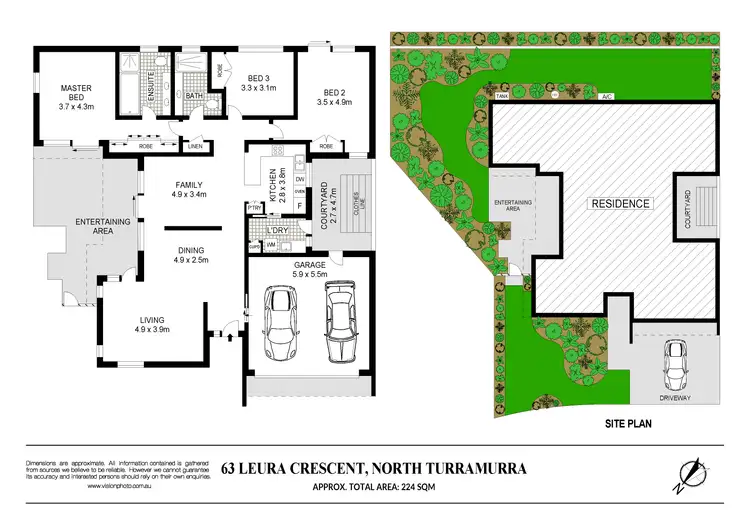 Floorplan of Homely house listing, 63 Leura Crescent, Turramurra NSW 2074