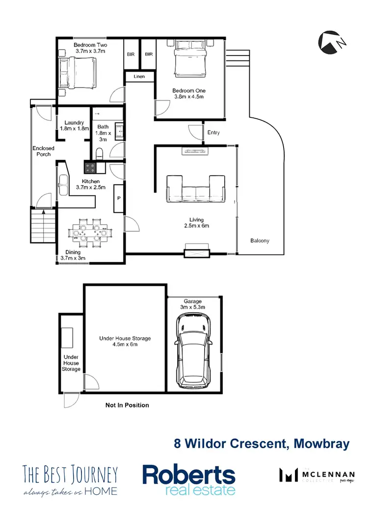 Floorplan of Homely house listing, 8 Wildor Crescent, Mowbray TAS 7248