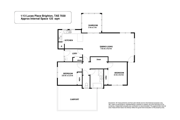 Floorplan of Homely unit listing, 1/13 Lucas Place, Brighton TAS 7030